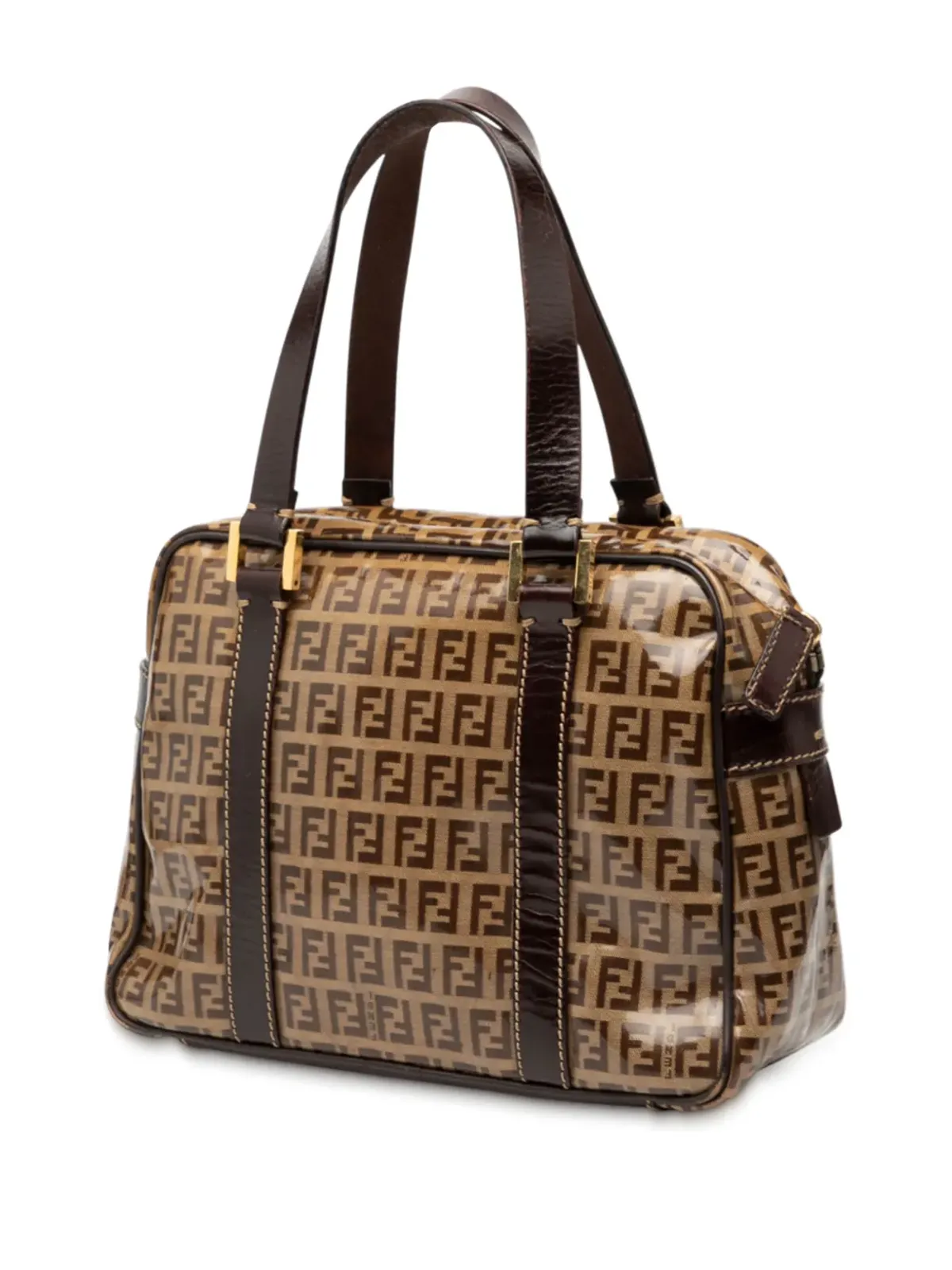 Fendi ビンテージ ズッキーノ クリスタル ハンドバッグ - 画像3