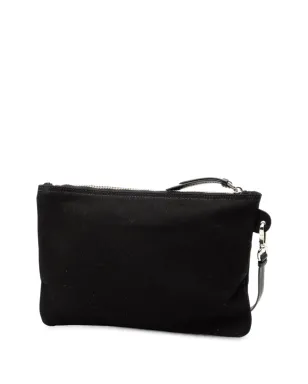 Prada ビンテージ キャンバス カナパ ロゴ ポーチ ブラック - サムネイル2