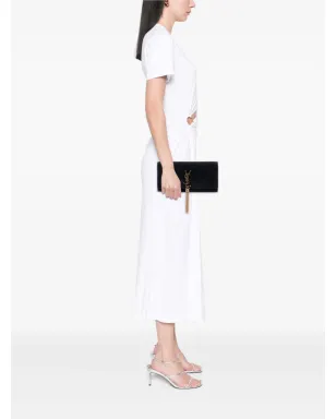Saint Laurent Pre-Owned スエード モノグラム Kate Tassel クラッチバッグ - サムネイル2