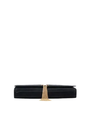 Saint Laurent Pre-Owned スエード モノグラム Kate Tassel クラッチバッグ - サムネイル4