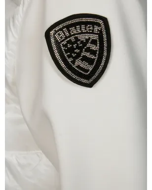 Blauer バイカージップアップキルテッドジャケット - サムネイル3