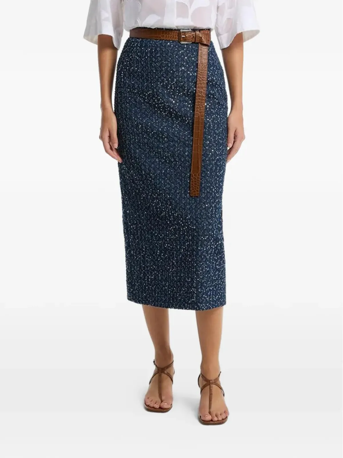 Michael Kors Collection 装飾ミディスカート - 画像2
