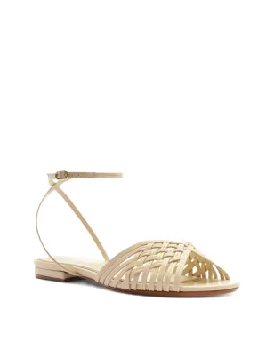 Alexandre Birman リリアン ウィーヴン アンクルストラップ フラットサンダル - サムネイル2