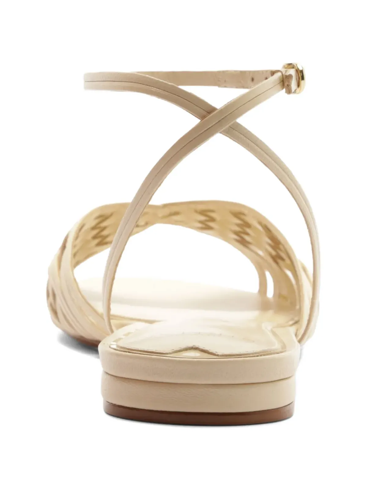 Alexandre Birman リリアン ウィーヴン アンクルストラップ フラットサンダル - 画像3