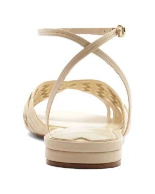 Alexandre Birman リリアン ウィーヴン アンクルストラップ フラットサンダル - サムネイル3