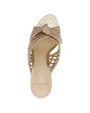 Alexandre Birman Belinda ウェーブンノットミュール（ゴールド） - サムネイル4