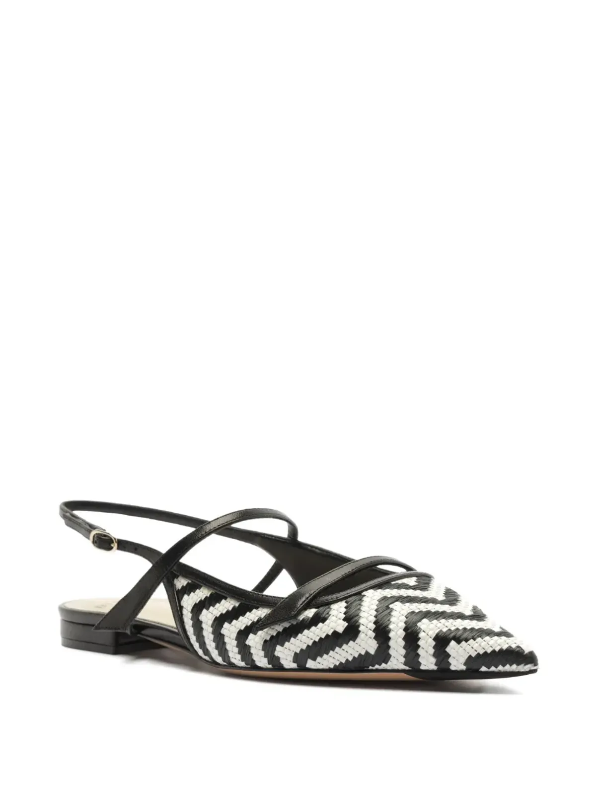 Alexandre Birman ティタ ラフィア ジグザグストラップパンプス - 画像2