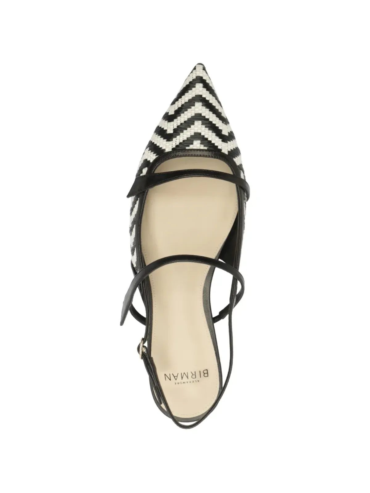 Alexandre Birman ティタ ラフィア ジグザグストラップパンプス - 画像4