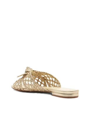 Alexandre Birman Belinda 編み込みリボン付きフラットサンダル - サムネイル5