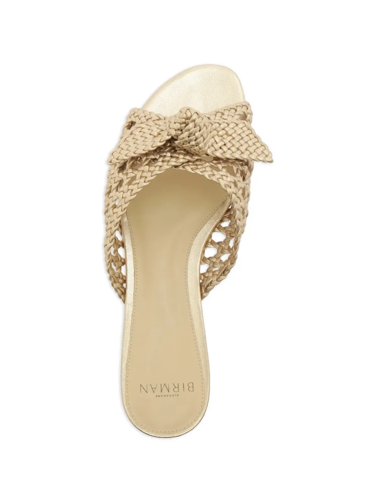 Alexandre Birman Belinda 編み込みリボン付きフラットサンダル - 画像4