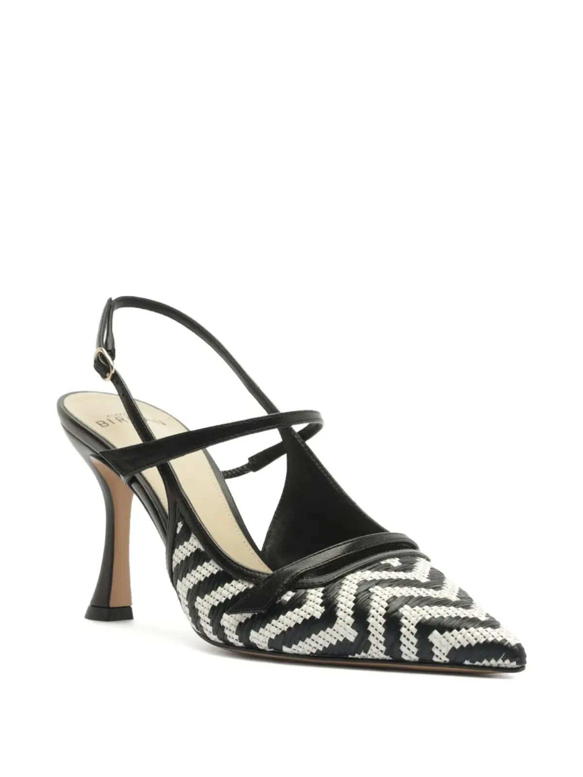 Alexandre Birman ティタ ジグ ラフィアストラップ パンプス - White - 画像2