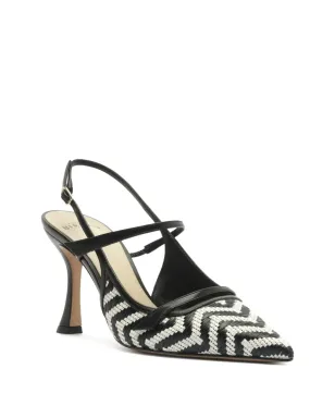 Alexandre Birman ティタ ジグ ラフィアストラップ パンプス - White - サムネイル2