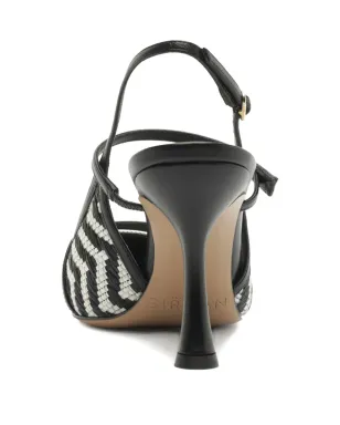 Alexandre Birman ティタ ジグ ラフィアストラップ パンプス - White - サムネイル3