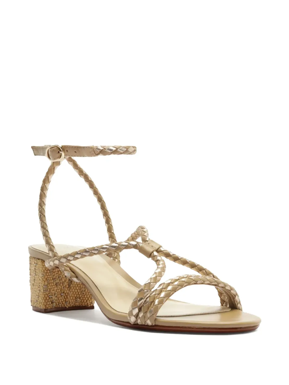 Alexandre Birman エルバ 編み込みヒール サンダル - 画像2