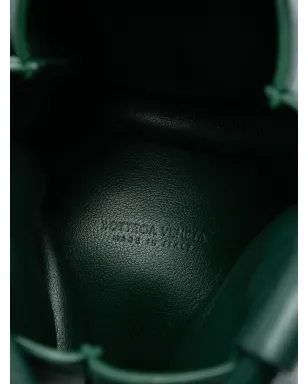 Bottega Veneta ビンテージ ミニラムスキン クリスタル装飾 トライアングル ハンドバッグ - グリーン - サムネイル5