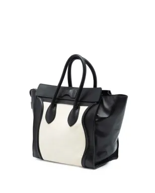 Celine Pre-Owned バイカラー カーフスキン ラゲージ トート - サムネイル3