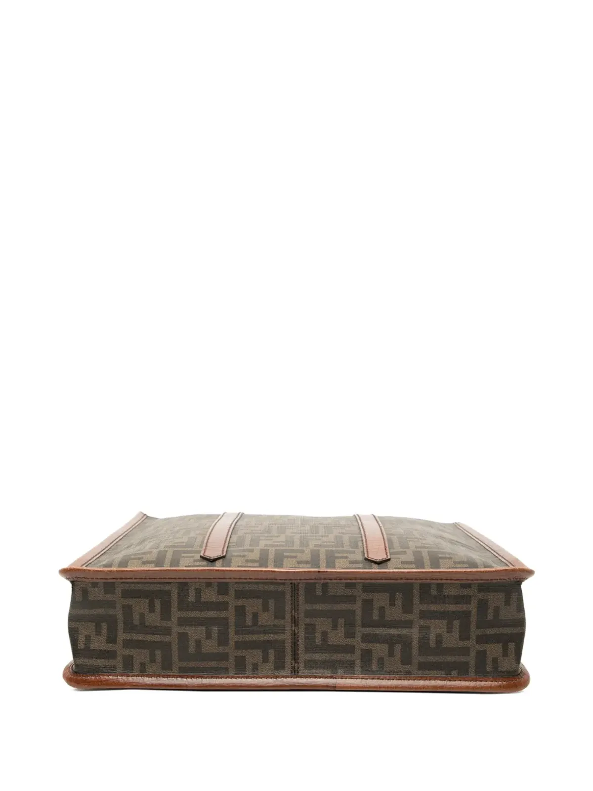 Fendi Pre-Owned Zucca コーティッドキャンバス 縦型トートバッグ - ブラウン - 画像4
