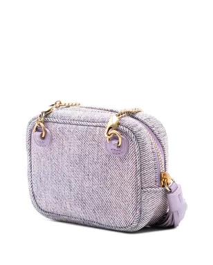Saint Laurent Pre-Owned 2021 Baby Matelasse Denim Monogram Lou Camera Bag クロスボディバッグ - Purple - サムネイル3