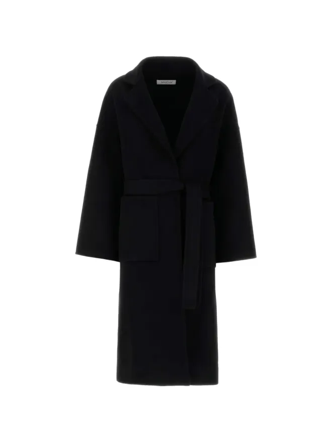 AfterCoat AfterCoat ベルト付きコート - ブラックの商品画像