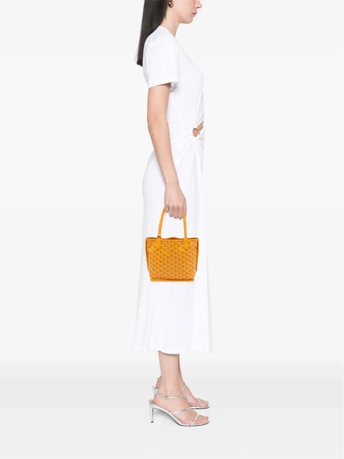 Goyard Vintage ミニ ゴヤーディン リバーシブル アンジュ トートバッグ - 画像2