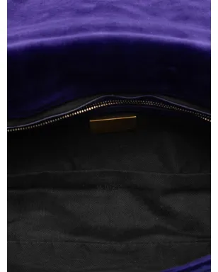 Fendi ビンテージ Zucca 型押しベルベット バゲットサッチェル - サムネイル5