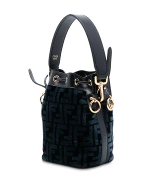 Fendi Pre-Owned ミニ Zucca Tapestry Mon Tresor バケットバッグ サッチェル - ブラック - サムネイル3