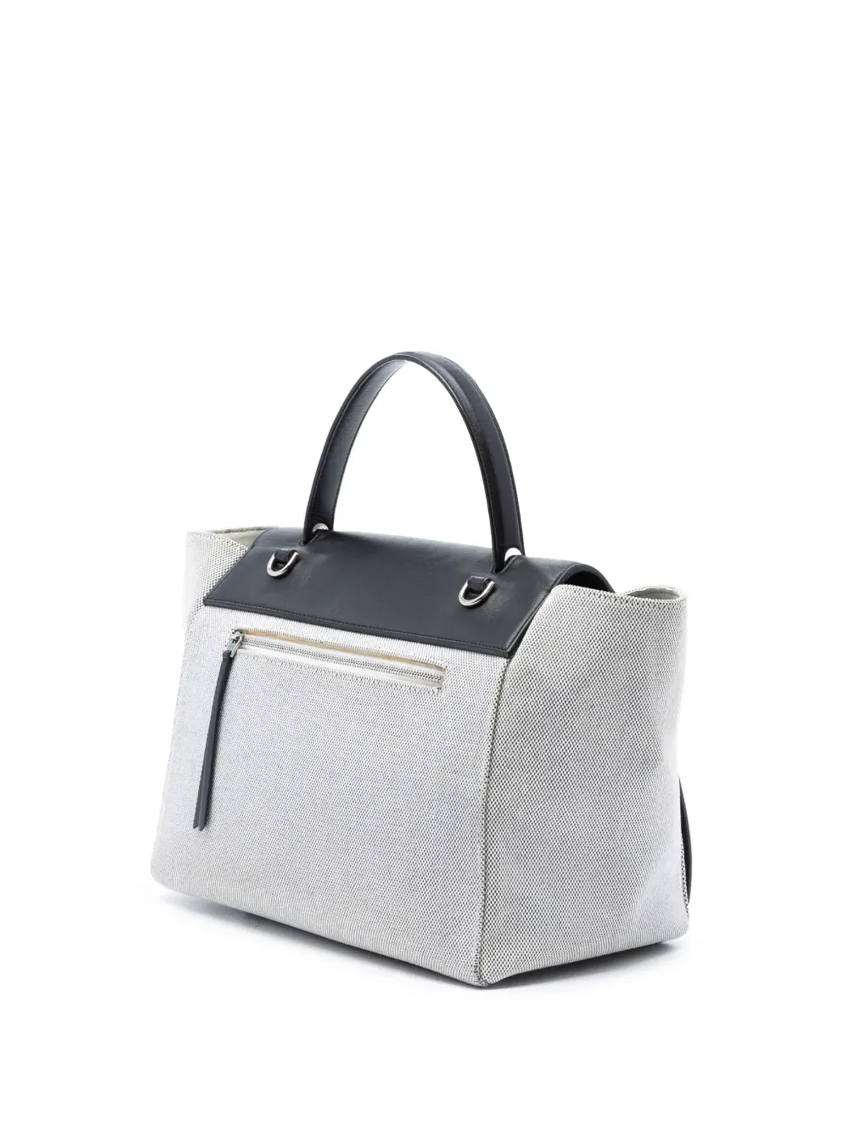 Celine ビンテージ 2016 ミニ キャンバス ベルト サッチェル - グレー - 画像3