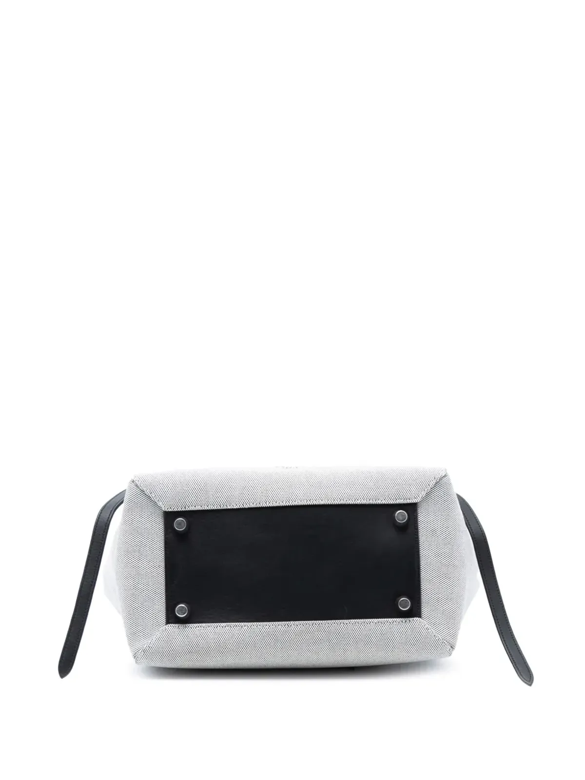 Celine ビンテージ 2016 ミニ キャンバス ベルト サッチェル - グレー - 画像4