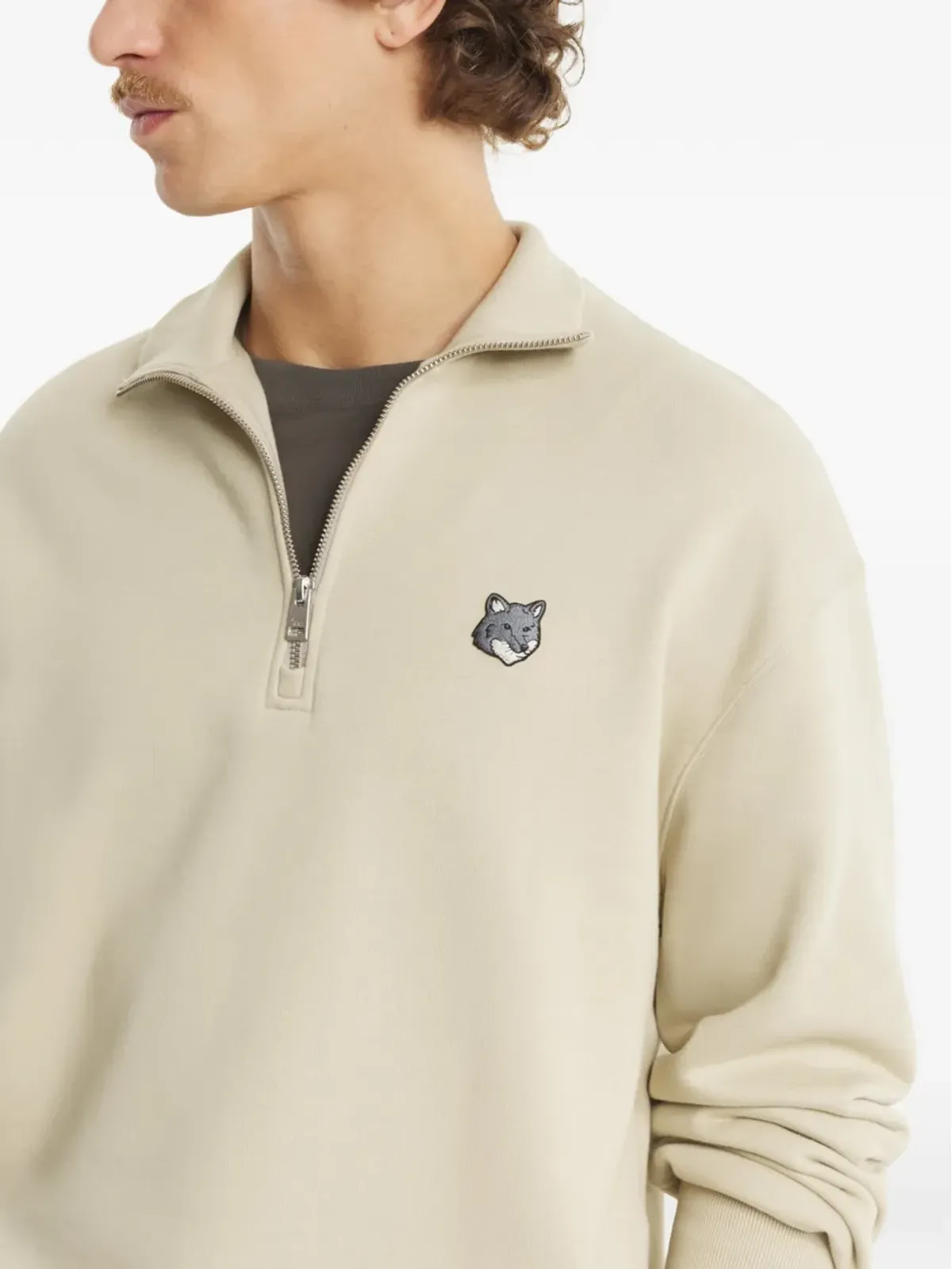 Maison Kitsuné ジップロゴ スウェットシャツ - 画像4