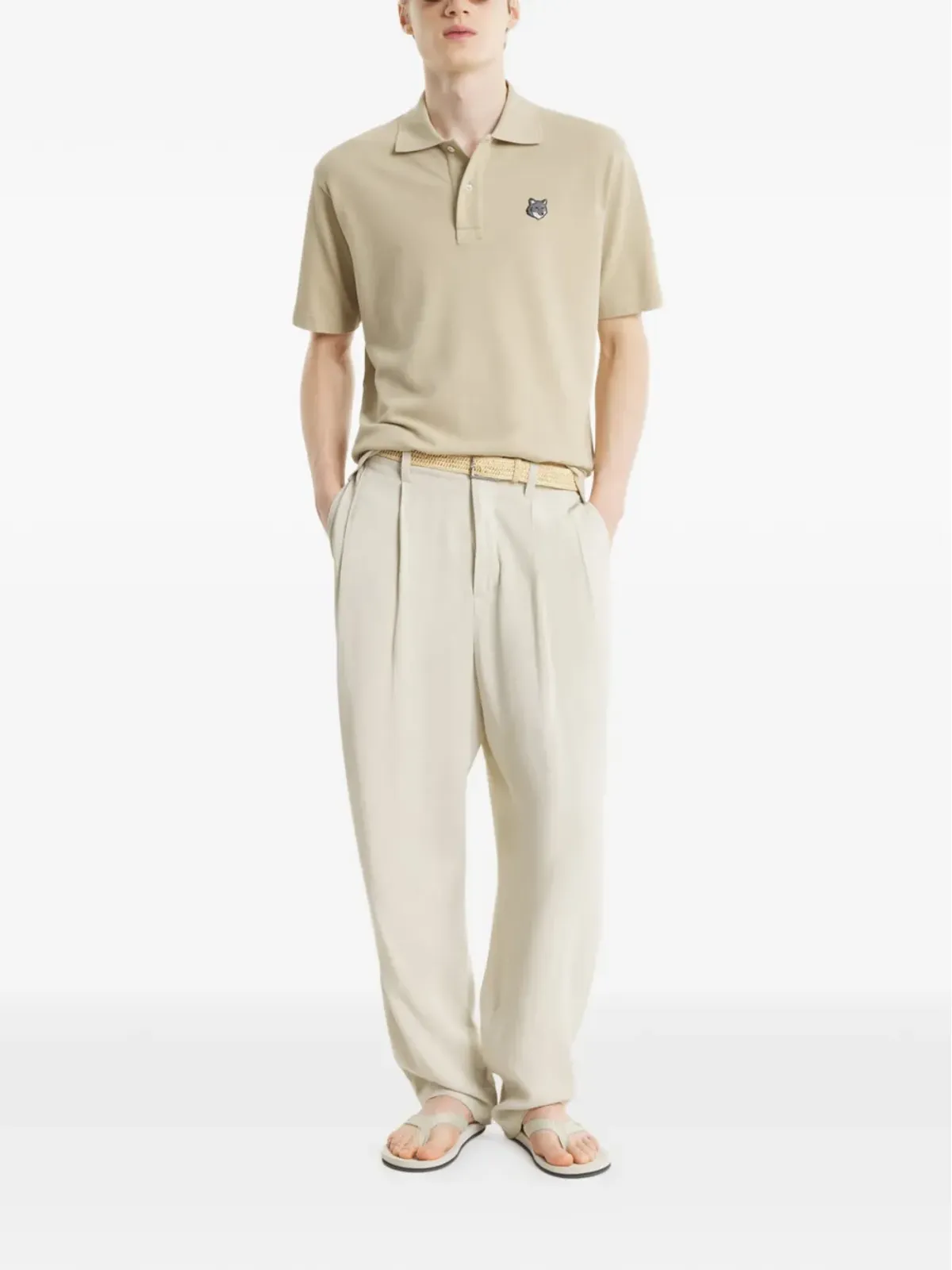 Maison Kitsuné ボタン付きポロシャツ - 画像2
