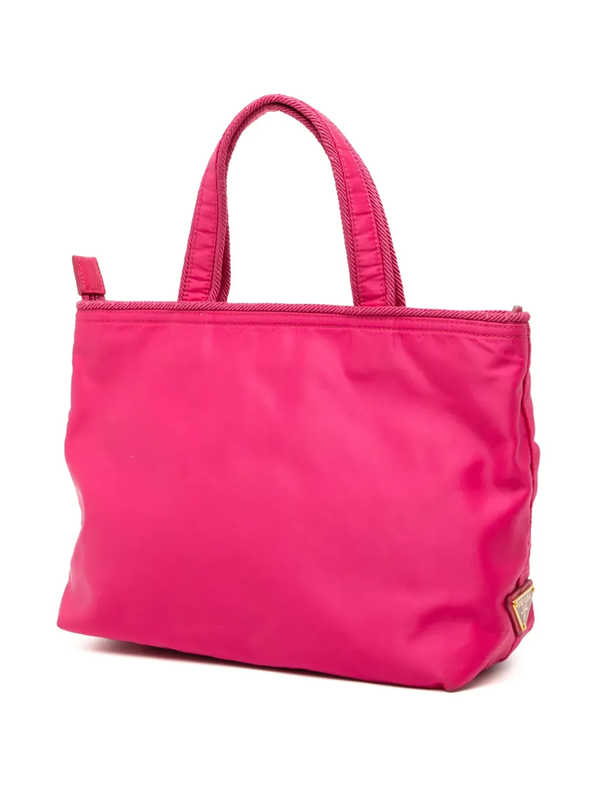 Prada ビンテージ Tessuto Canapa Logo Bow satchel - Pink - 画像3