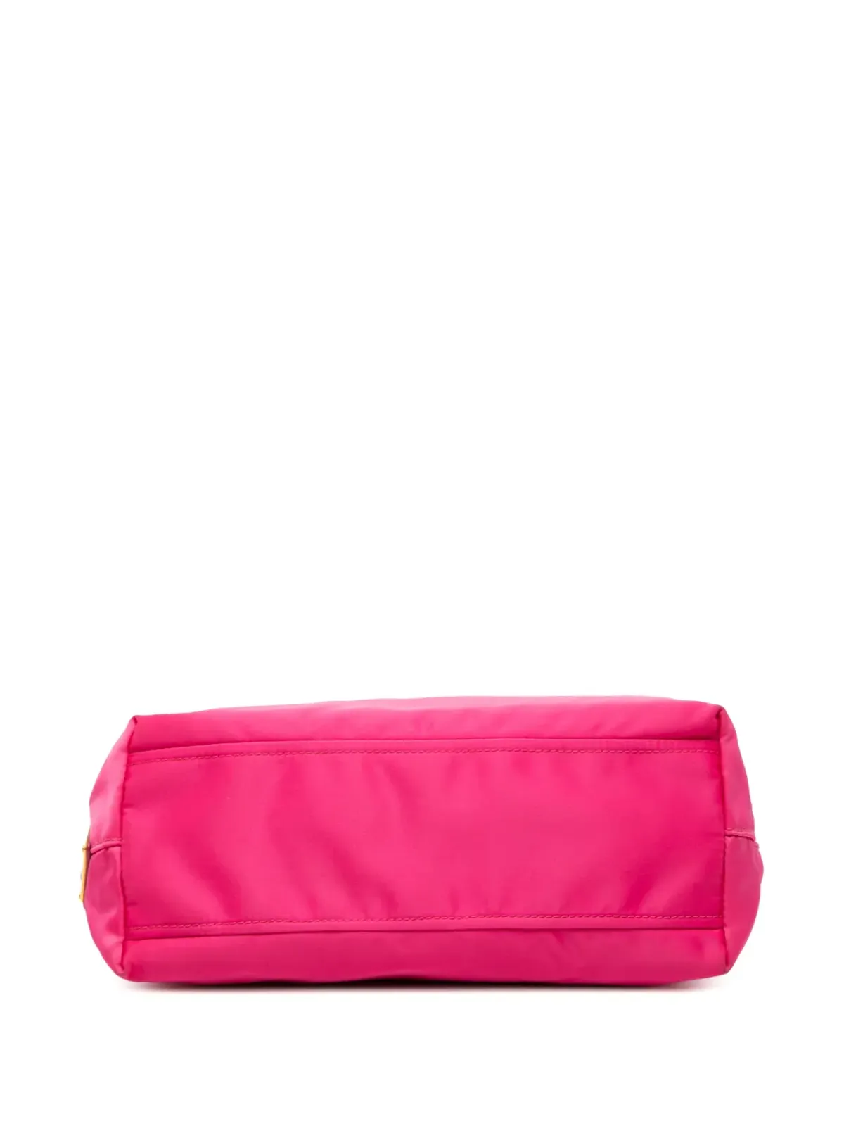 Prada ビンテージ Tessuto Canapa Logo Bow satchel - Pink - 画像4