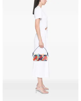 Fendi Pre-Owned パッチワークレザー QuTweet Bird バゲットショルダーバッグ - サムネイル2