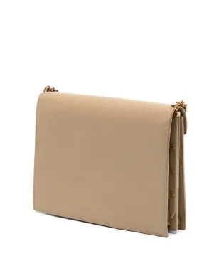 Saint Laurent Pre-Owned グレイン・デ・プードル Monogram Cassandra Chain Wallet クロスボディバッグ（ブラウン） - サムネイル3