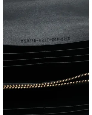 Fendi Zucca エンボス加工ナパレザーのバゲット型 コンチネンタル ウォレット クロスボディバッグ - ブラック - サムネイル5