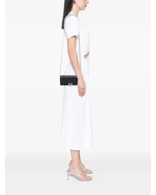 Fendi Zucca エンボス加工ナパレザーのバゲット型 コンチネンタル ウォレット クロスボディバッグ - ブラック - サムネイル2