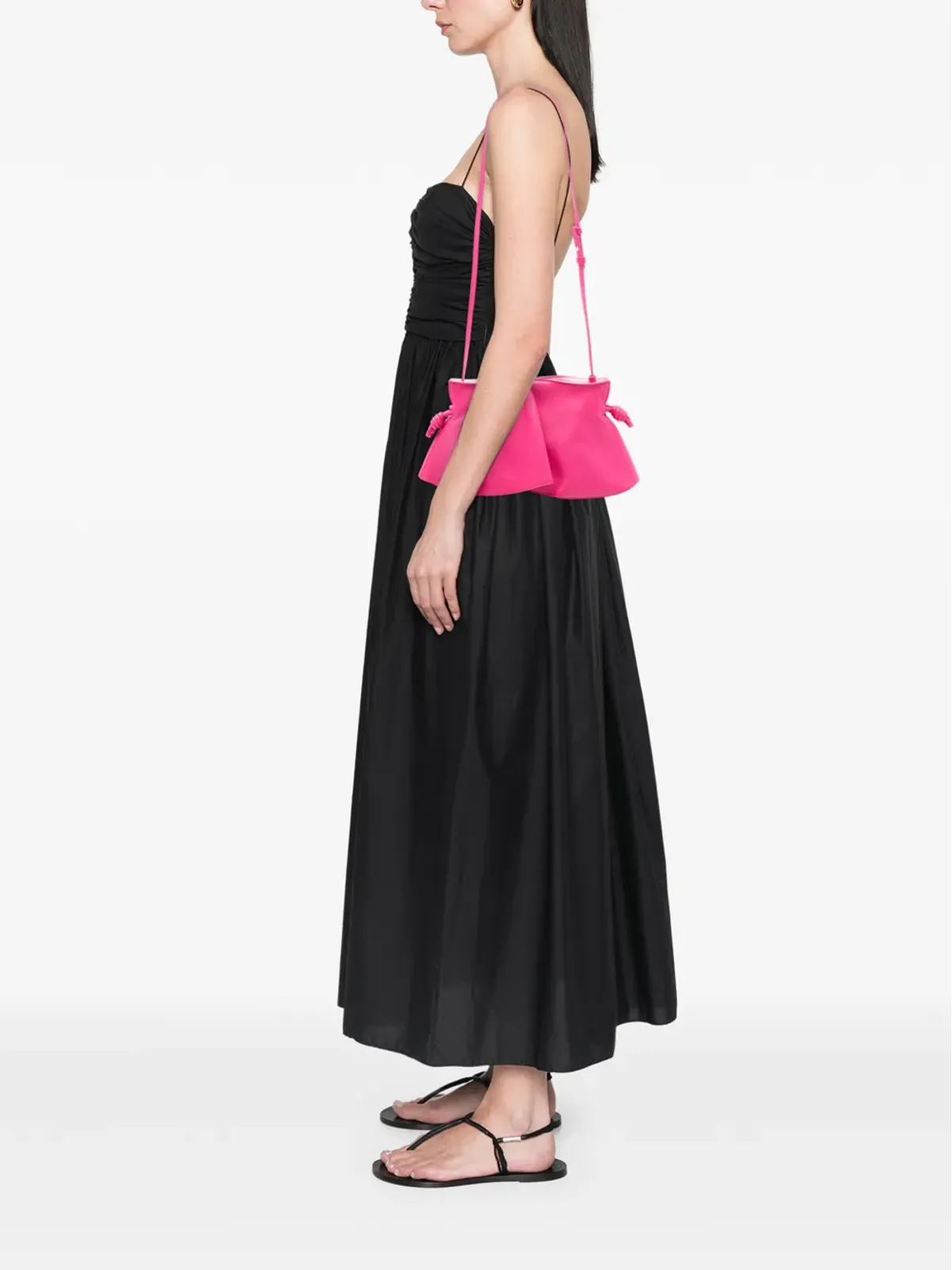 Loewe Pre-Owned Paula Ibiza Mini Petal Nappa Flamenco Knot クロスボディバッグ - Pink - 画像2