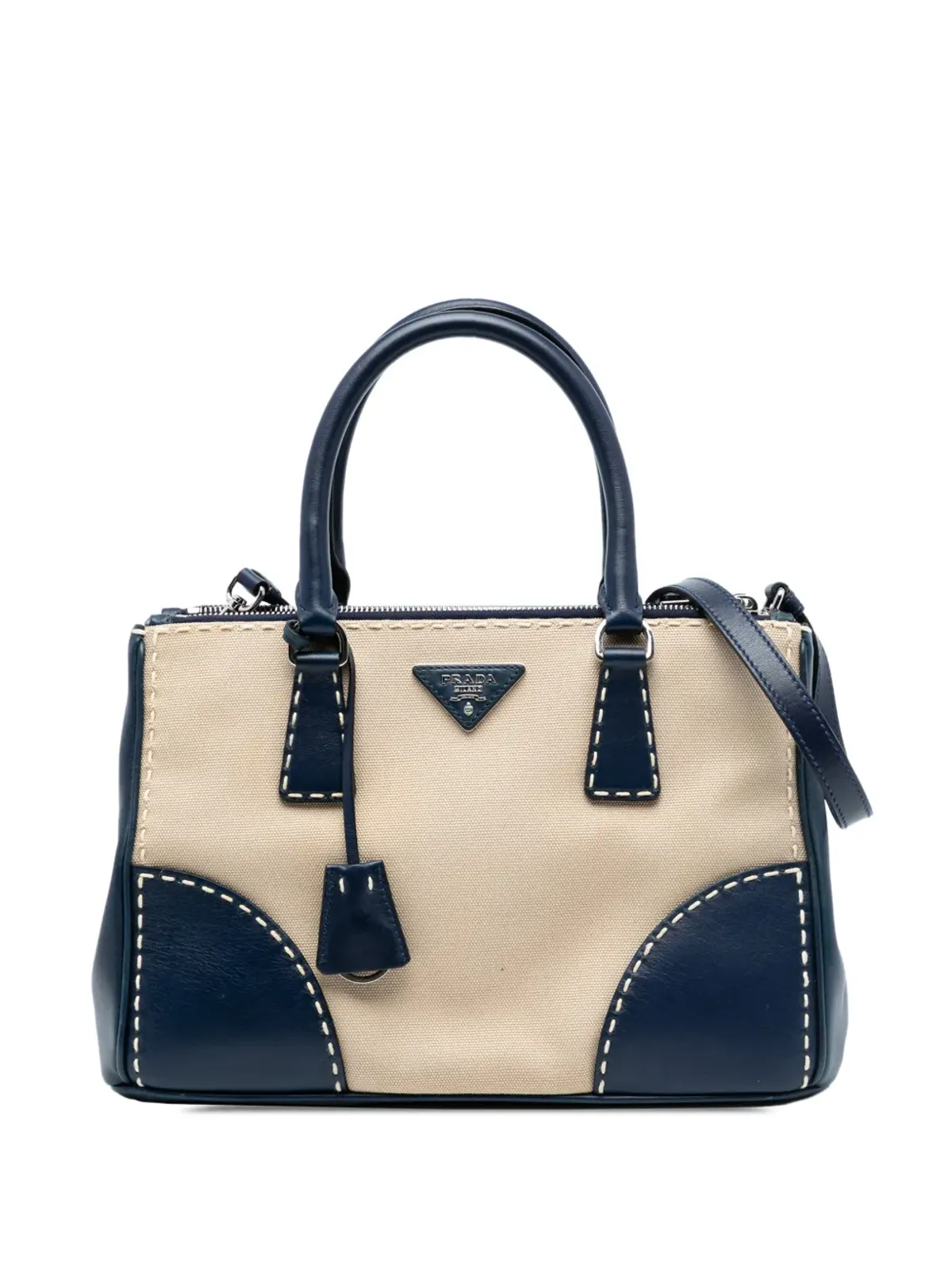 Prada Pre-Owned ガレリア ダブルジップ サッチェル - 画像1