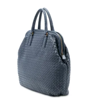 Bottega Veneta ビンテージ ナッパ・イントレチャート・フレーム・トップハンドルバッグ - サムネイル3