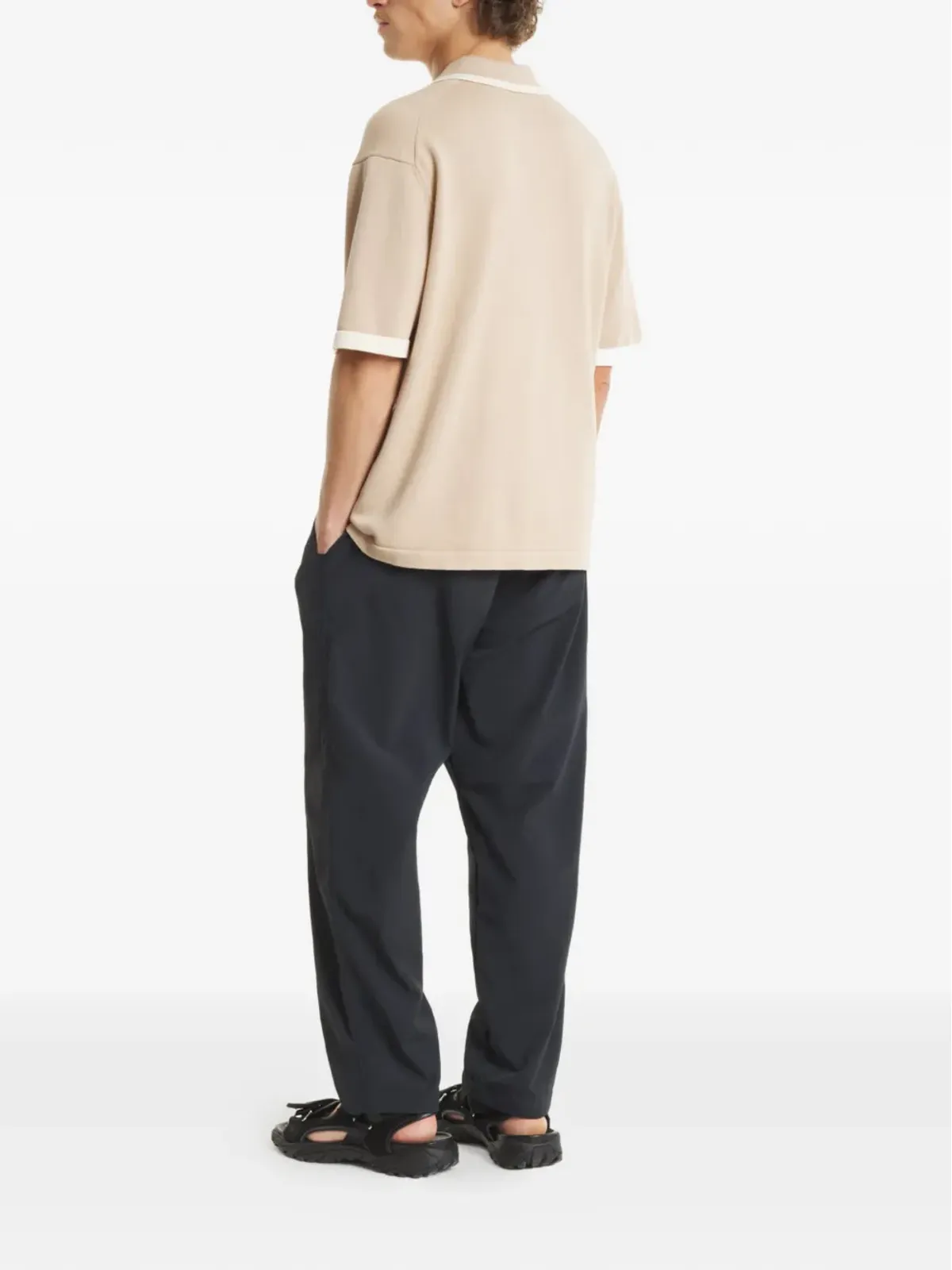 Maison Kitsuné ボタンアップ・コントラストトリム ポロシャツ - 画像3