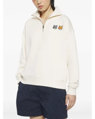 Maison Kitsuné ジップ Foxモチーフ スウェット - サムネイル3