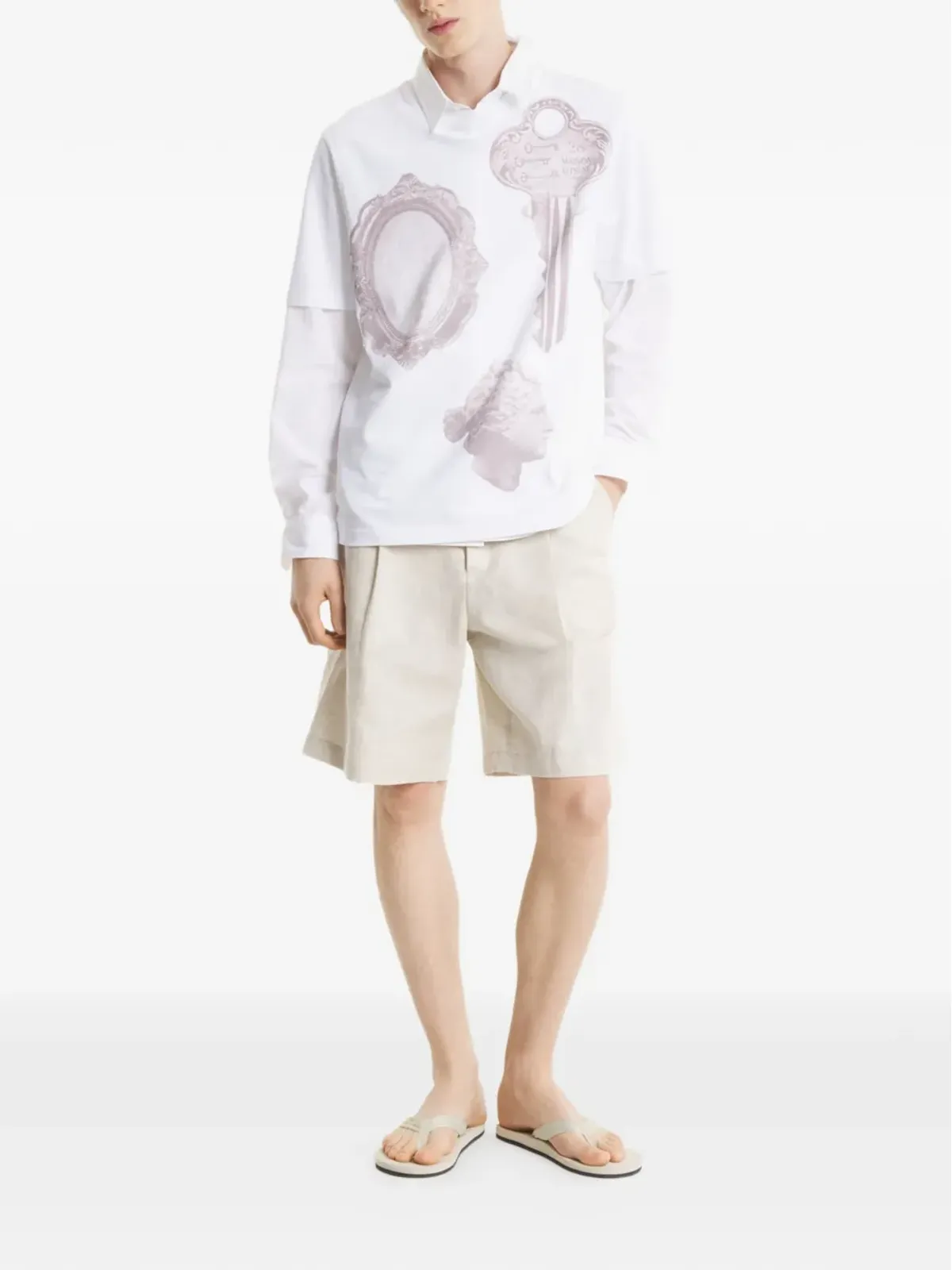 Maison Kitsuné グラフィックプリントTシャツ - White - 画像2