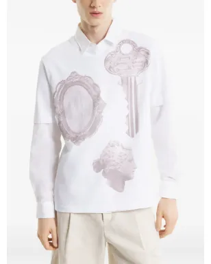 Maison Kitsuné グラフィックプリントTシャツ - White - サムネイル3