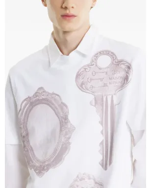 Maison Kitsuné グラフィックプリントTシャツ - White - サムネイル4