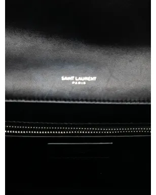 Saint Laurent Pre-Owned Gaby ショルダーバッグ（キルテッドラムスキン／スタッズ付き／モノグラム） - ブラック - サムネイル5