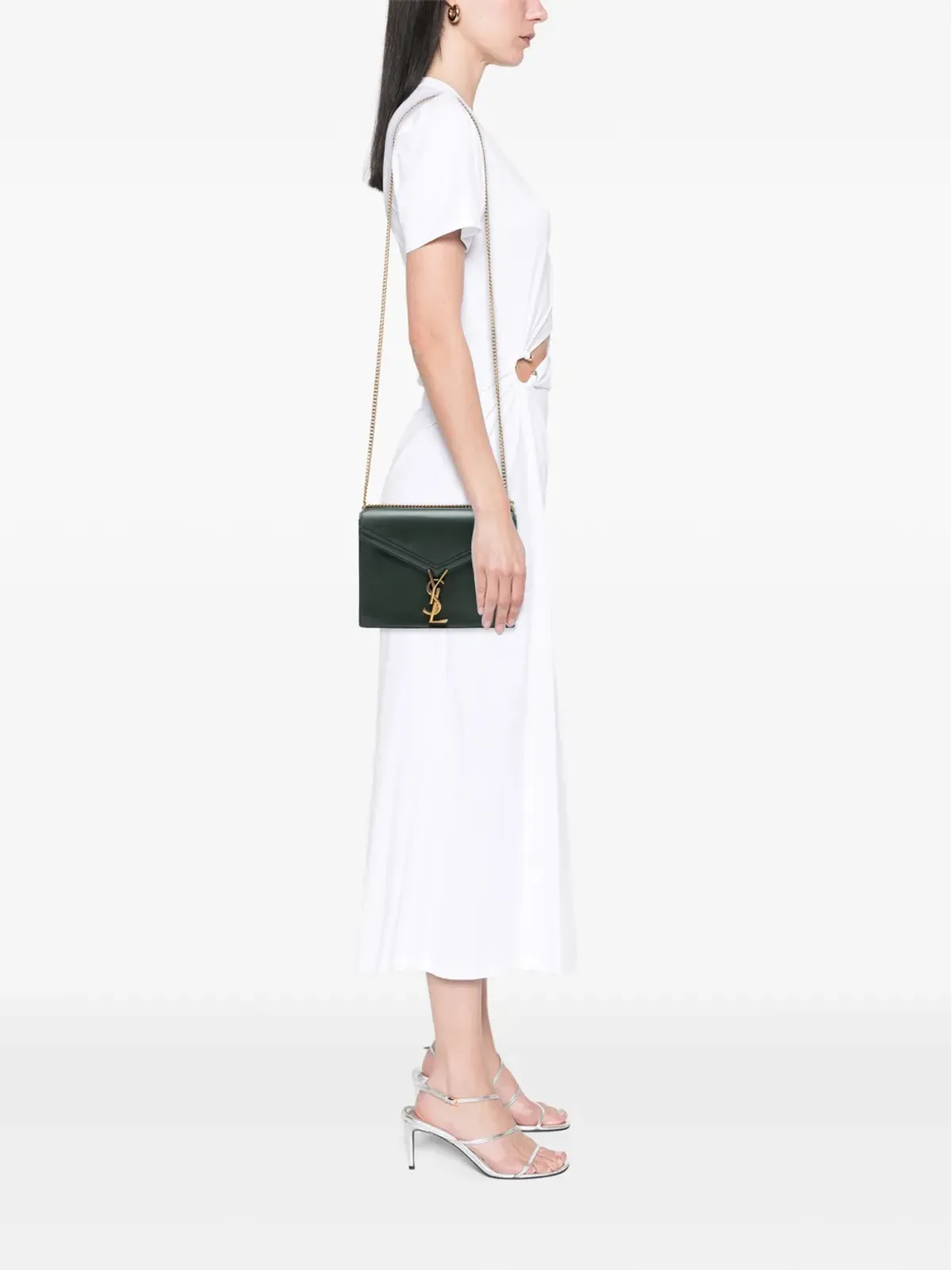 Saint Laurent Pre-Owned 2019 Smooth Calfskin Monogram Cassandra Clasp Bag ショルダーバッグ - 画像2