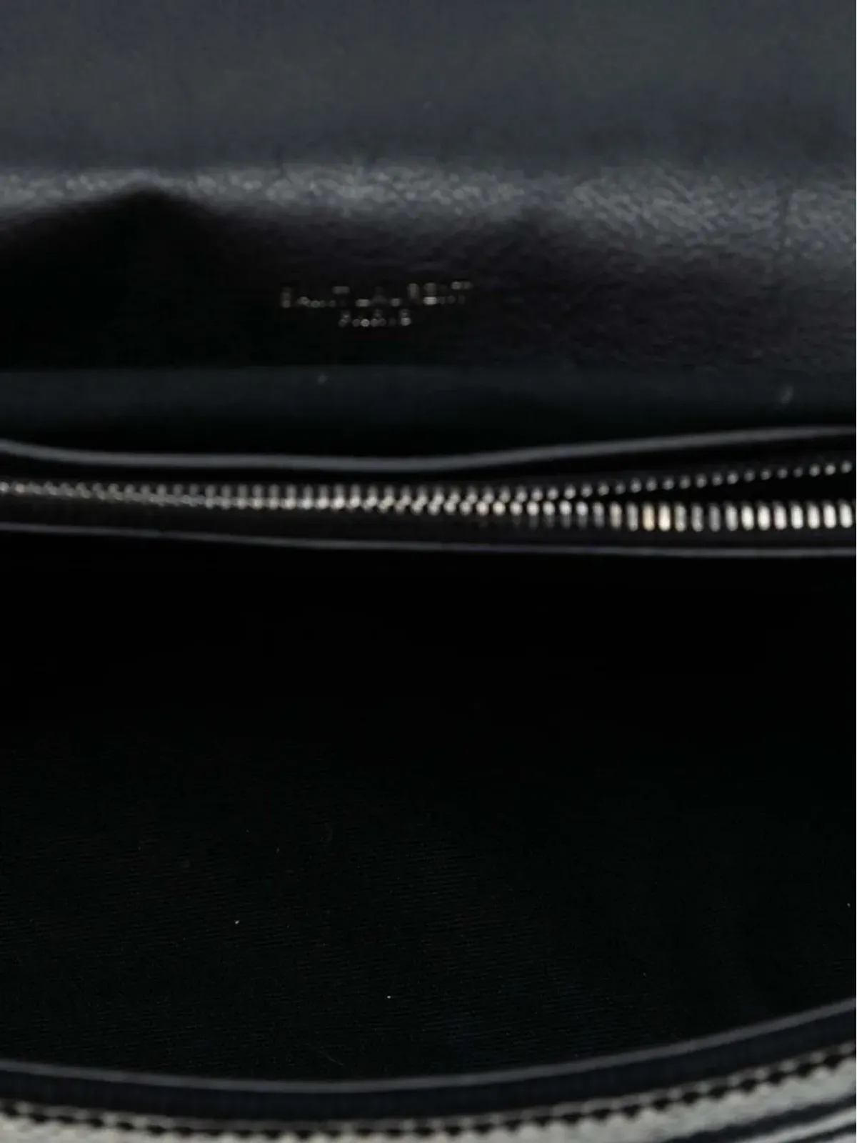 Saint Laurent Pre-Owned 2017年 大型チェブロン ベルベールモノグラム コレッジ・サッチェル - ブラック - 画像5