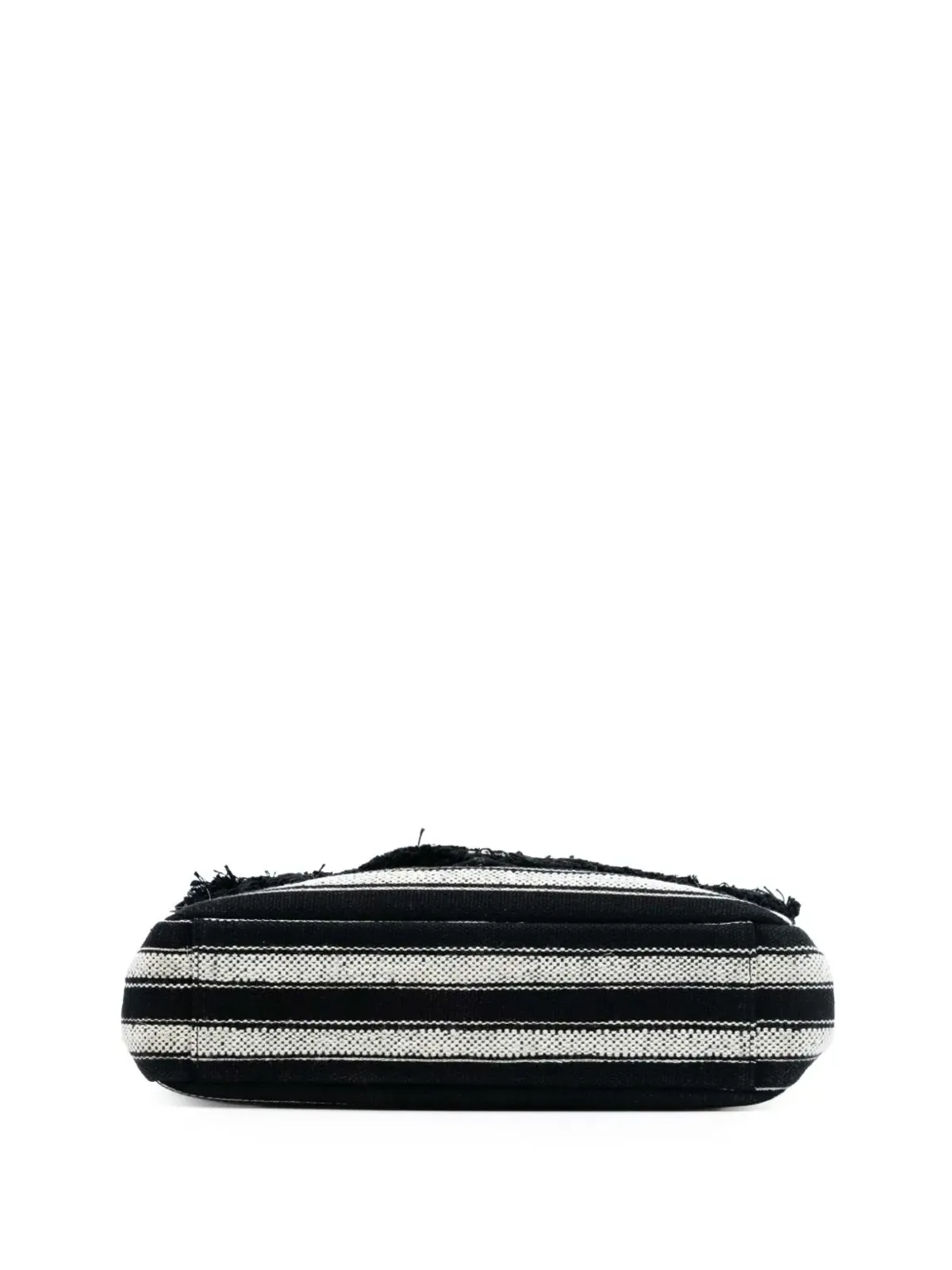 Saint Laurent Pre-Owned 2017年 大型チェブロン ベルベールモノグラム コレッジ・サッチェル - ブラック - 画像4