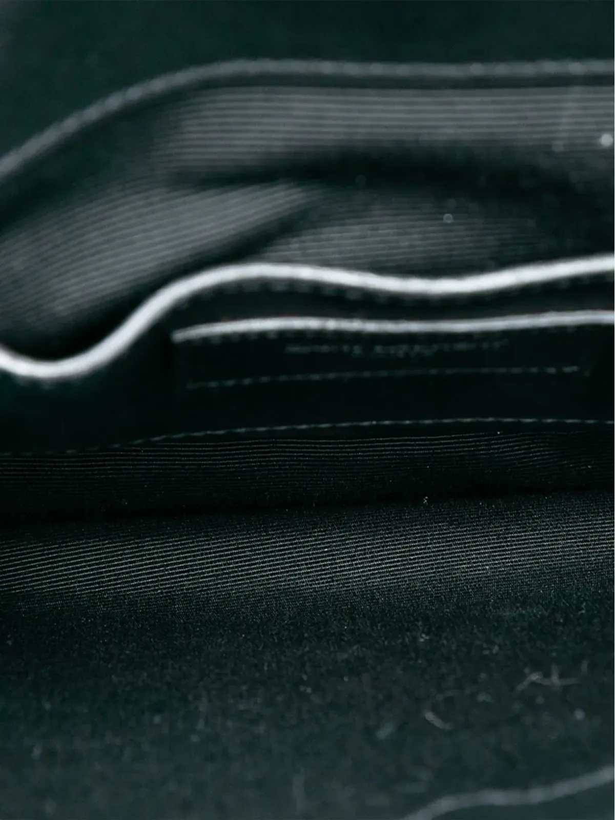 Saint Laurent Pre-Owned 2014 スタッズ付き Chevron カーフスキン モノグラム エンベロープ チェーン フラップ クロスボディバッグ - ブラック - 画像5