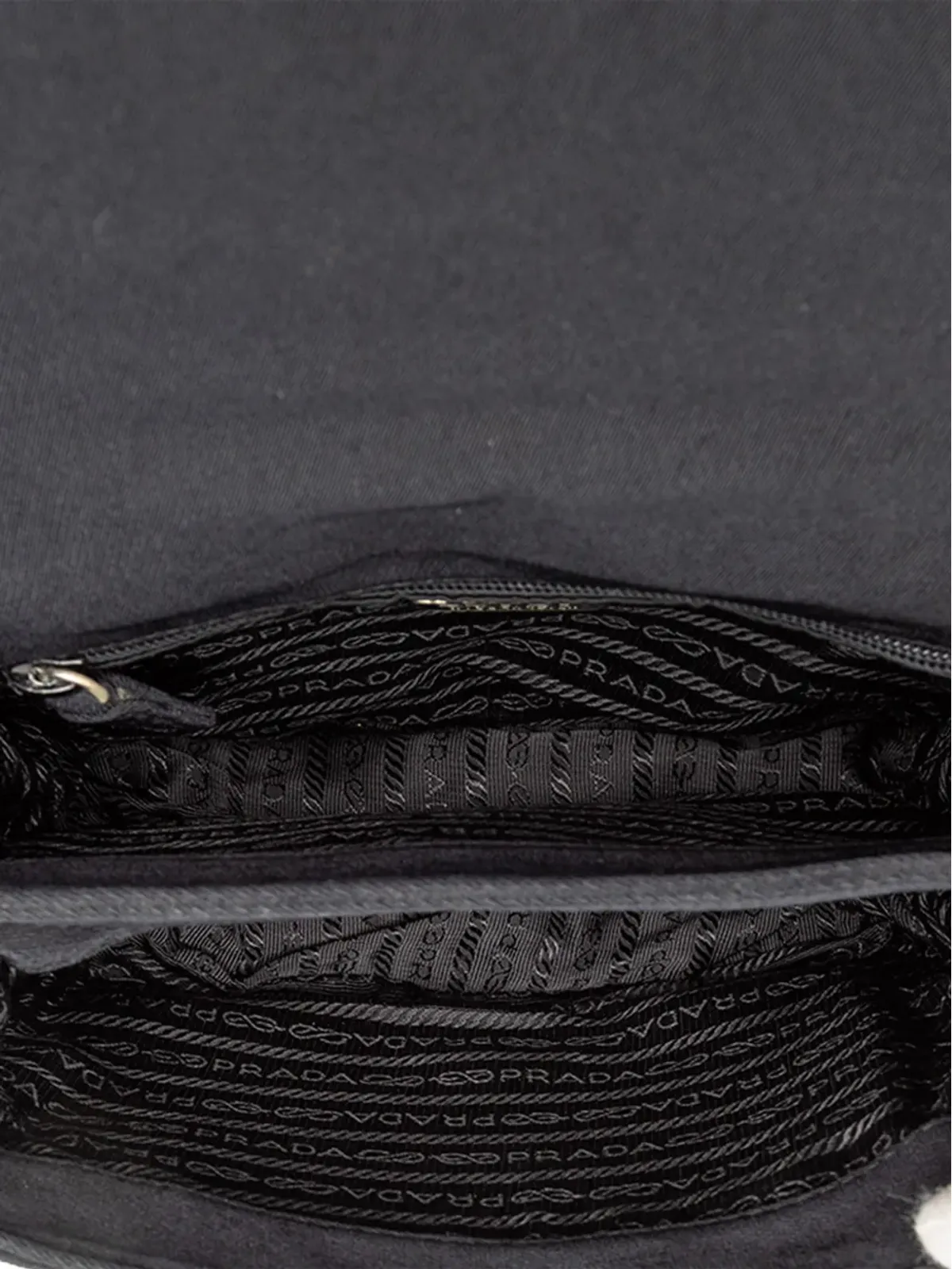 Prada Pre-Owned キャンバス地 ルシイトチェーン ショルダーバッグ - ブラック - 画像5
